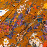 Chemise à manches courtes avec col camp et imprimé Match