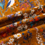 Chemise à manches courtes avec col camp et imprimé Match