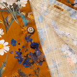 Chemise à manches courtes avec col camp et imprimé Match