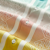 Chemise Aloha tropicale à manches courtes et col camp avec imprimé statue vintage