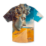 Chemise à manches courtes avec col camp et imprimé Match