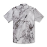 Camisa de manga corta con cuello campamento y estampado a juego