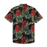 Chemise à manches courtes avec col camp et imprimé Match