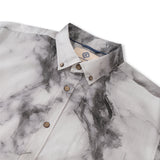 Camisa de manga corta con cuello campamento y estampado a juego