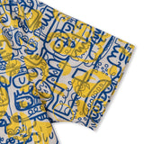 Chemise à manches courtes avec col camp et imprimé Match