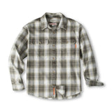 Award Brand Co Mens Shirts Vintage Flannel Heavyweight Scottish Check 100% Cotton Long Sleeve 230LDE0202_11. The virtues of flannel are so ubiquitous that the term has come to describe any garment made of flannel. The oversized heavyweight flannel shirts from Award Brand Co are dense enough to keep wind, perfect for wearing our vintage heavyweight flannel shirts for these days when it is not quite cold enough but already a bit chilly.