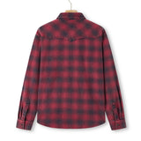 Award Brand Co Mens Shirts Western Vintage Flannel Highland Check 100% Cotton Long Sleeve snap buttons 230RWN0205_2