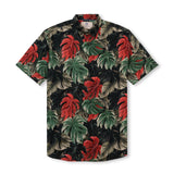 Chemise à manches courtes avec col camp et imprimé Match
