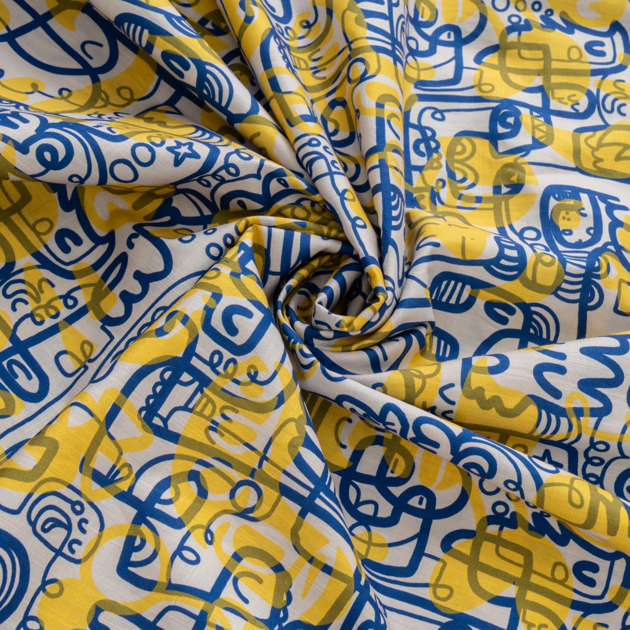 Chemise à manches courtes avec col camp et imprimé Match