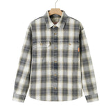 Award_Brand_Co_Mens_Shirts_Vintage_Flannel_Heavyweight_Scottish_Check_100_Cotton_Long_Sleeve_230LDE0201_1.The virtues of flannel are so ubiquitous that the term has come to describe any garment made of flannel. The
oversized heavyweight flannel shirts from Award Brand Co are dense enough to keep wind, perfect for wearing 
our vintage heavyweight flannel shirts for these days when it is not quite cold enough but already a bit chilly