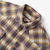 Award Brand Co Mens Shirts Western Vintage Flannel Highland Check 100% Cotton Long Sleeve snap buttons 230RWN0206_3 In the vast Western plains, heavyweight vintage flannel shirts were a cowboy's reliable companion. Sturdy and 
warm, they weathered the toughest trails. Now revived from Award Brand Co, these shirts bring that rugged Western
 heritage to life, perfect for those who value tradition and adventure in every stitch.