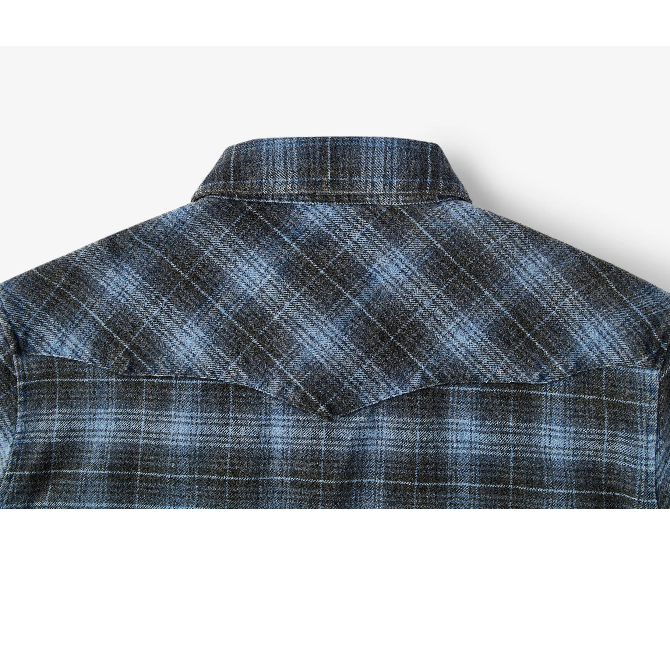 Award Brand Co Mens Shirts Western Vintage Flannel Highland Check 100% Cotton Long Sleeve snap buttons 230RWN0207_8 In the vast Western plains, heavyweight vintage flannel shirts were a cowboy's reliable companion. Sturdy and 
warm, they weathered the toughest trails. Now revived from Award Brand Co, these shirts bring that rugged Western
 heritage to life, perfect for those who value tradition and adventure in every stitch.
